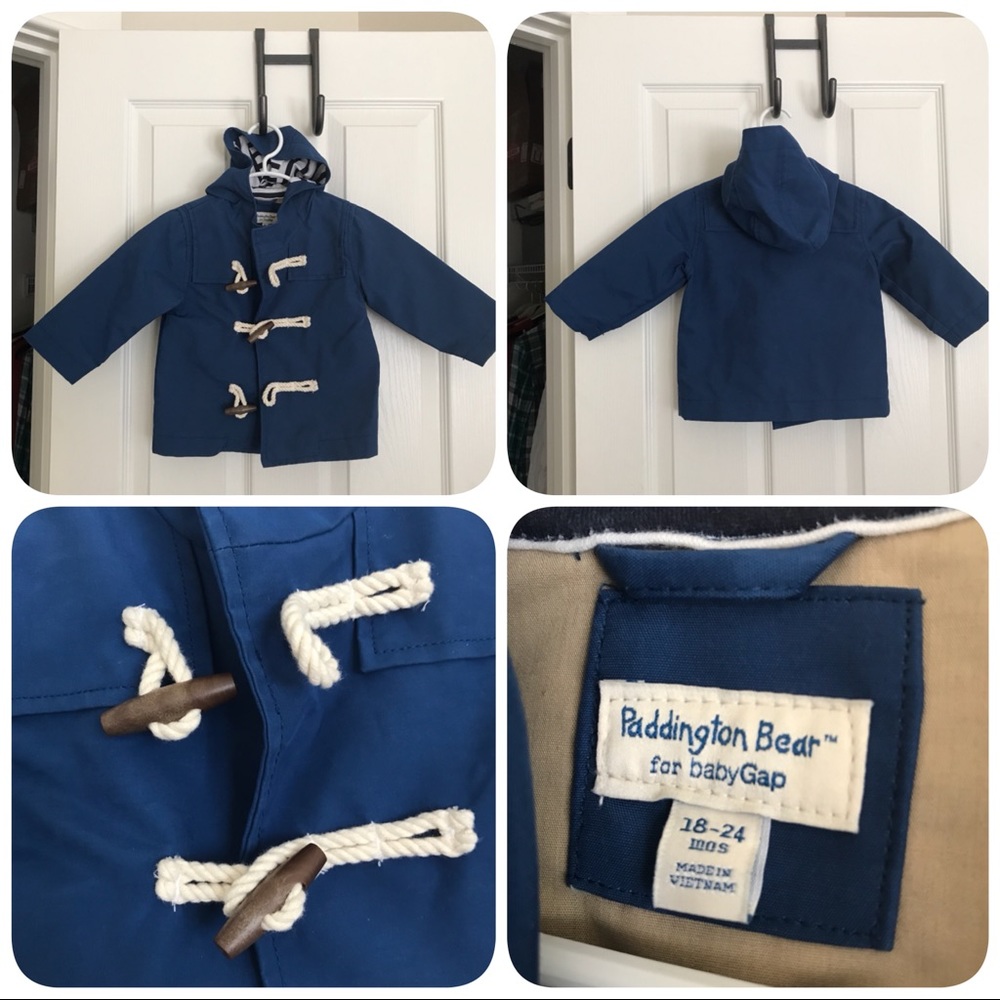 BabyGap Paddington Bear Raincoat 18-24 Months Blue